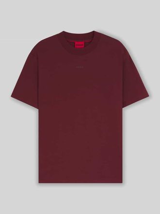 HUGO BOSS Relaxed Fit T-Shirt aus reiner Baumwolle Modell DAPOLINO in Bordeaux, Größe XL