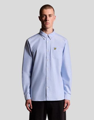 Lyle & Scott Lyle And Scott Mens Cotton Button Down Oxford Shirt - Blue - Size: 42/Regular