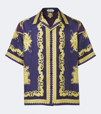 Versace Barocco silk twill shirt