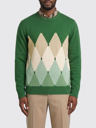 Ballantyne Maglia in cotone e cashmere a rombi
