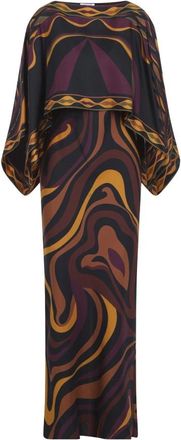 Pucci Lange Jurk - Dames - Avondkleed - Veelkleurig - S - Tweed - Kleedjes