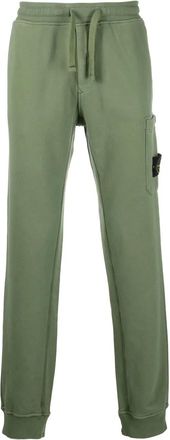 Stone Island Trainingsbroek met toelopende pijpen - Groen