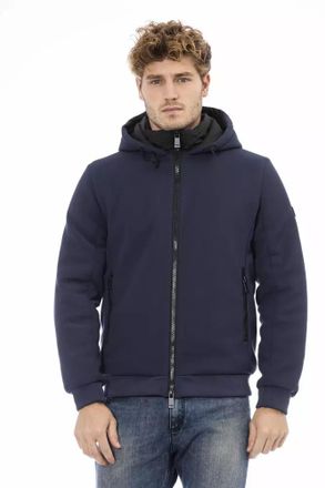 Baldinini Blue Polyester Mens Bomber