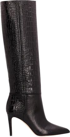 PARIS TEXAS Stiletto Boot 85 - Dames - Laarzen met Hak - Zwart - 37 1/2 EU - Leer - Schoenen