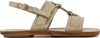 Buttero Sella Sandalen - Dames - Sandalen - Beige - 37 EU - Leer - Schoenen