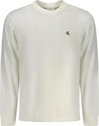 Calvin Klein T-Shirts - Heren - Longsleeves - Wit - 2XL - Tops