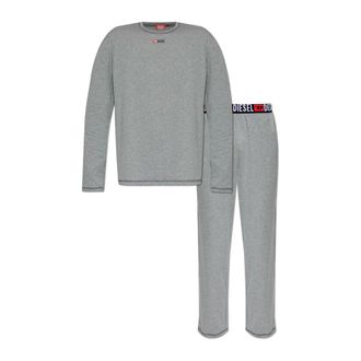 Diesel Heren, Nachtkleding & Lounge, Grijs, Maat: 2XL Tweed