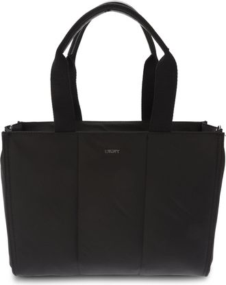 DKNY Accessories DKNY Paola Commuter Logo Tote Bag in Black Silver