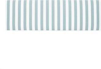 Really Nice Things Cabecero tapizado de tela rayas turquesas 145x52cm