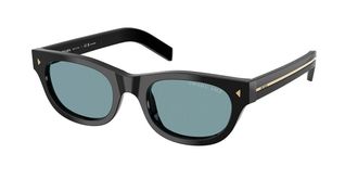 Prada PR C09S Polarized 16K04D Mens Sunglasses Black Size 51