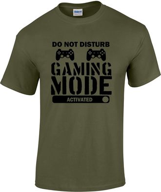 Bang Tidy Clothing Gamer Gifts for Gamers - Funny Gamer Tshirts - Gaming T Shirt Mens Top Tee Clothing Gift Do Not Disturb MGREEN-XL