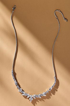 Nadri Prima Large Frontal Crystal Necklace