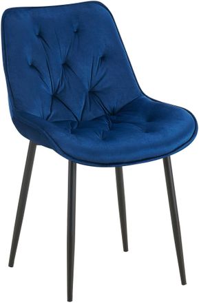 Clp Silla De Comedor Wallace De Terciopelo Azul