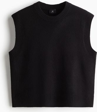 H&M Pullunder in Regular Fit - Schwarz