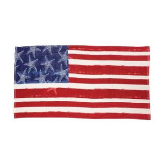 Beachcombers American Flag Starfish Stars & Stripes Beach Towel 29.5 x 59 in Red at Nordstrom