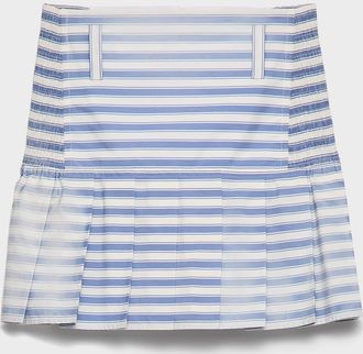 Prada Striped poplin miniskirt