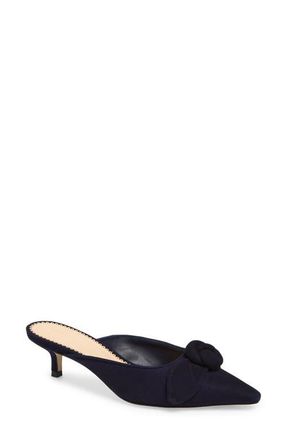 Cinq &agrave; Sept Layla Kitten Heel Mule in Navy at Nordstrom, Size 10.5Us