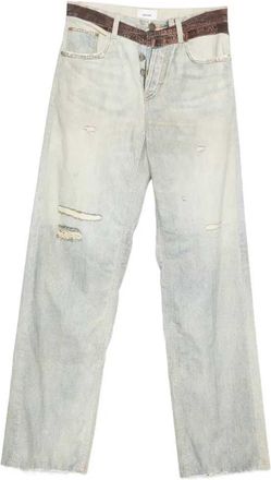 Haikure Bonnie-Hose mit bedrucktem G&uuml;rtel