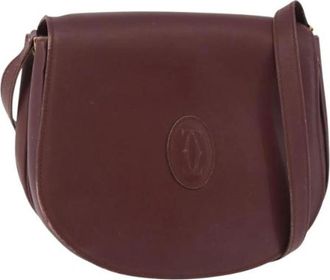 Cartier Pre-owned Vintage Schoudertas - Dames - Vintage Schoudertas - Rood - ONE Size - Leer - Vintage