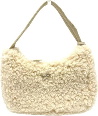 Prada Pre-owned Fabric prada-bags - Dames - Vintage Handtas - Beige - ONE Size - Vintage