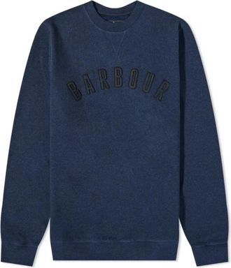 Barbour Navy Debson Sweatshirt - Heren - Sweatshirts - Blauw - L - Katoen - Hoodies & sweatvesten