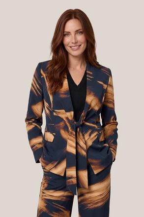 Mart Visser Hannah Print Blazer Zwart / Goud