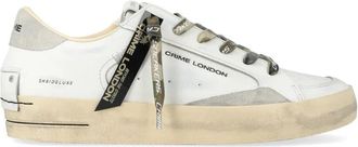 Crime London Sk 8 Deluxe Sneaker - Heren - Sneakers - Wit - 44 EU - Leer - Schoenen