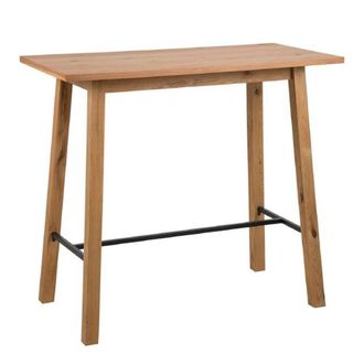 Netfurniture Belgravia Bar Table in Oak in Brown