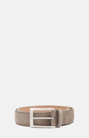 Scarosso Classic Belts in Taupe Suede at Nordstrom, Size 105