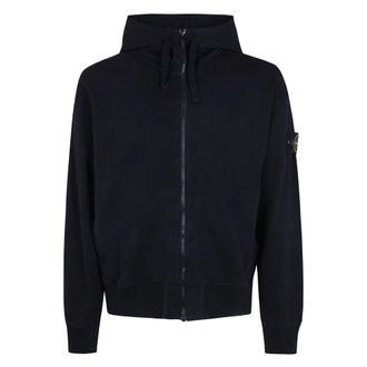 Stone Island Zip-throughs - Heren - Vesten met rits - Zwart - S - Hoodies & sweatvesten