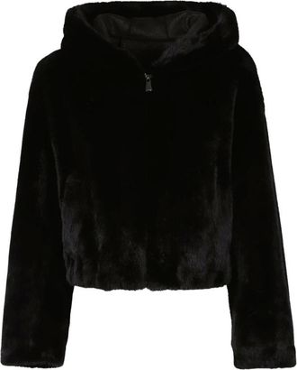 Pinko Pinko, Jassen, Dames, Zwart, M, Nepbont, Nepbont & Shearling Jassen