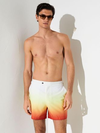Reiss Orange Ombr&eacute;-print Side-adjuster Swim Shorts, 2XL