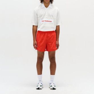 New Balance Mens Made in USA Woven Short in Red Polywoven, size X-Large