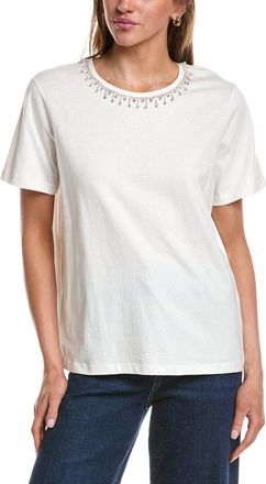Ichi Runela Embellished Neck T-Shirt