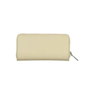 Calvin Klein Logo Embroidered Wallet - Beige
