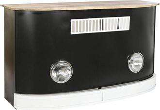 DKD Home Decor Mobile bar DKD Home Decor Bianco Marrone Nero 157 x 52 x 90 cm BAR