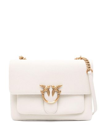 Pinko Love One Soft shoulder bag - women - Calf Leather - One Size - Neutrals