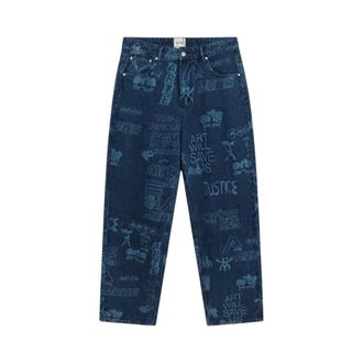 Arte Straight Fit Jeans - Heren - Jeans - Blauw - Maat: W28 Katoen