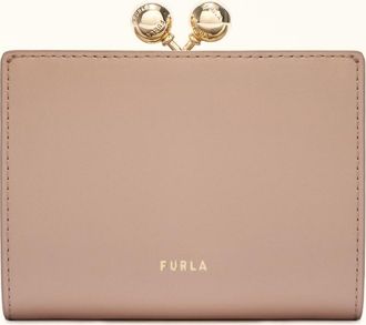 Furla Dots Portafoglio Compatto S Anemone Pink Rosa Pelle Di Vitello Sidney Donna