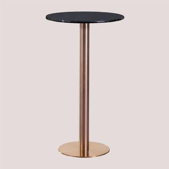 Sklum Tavolo alto da bar rotondo in marmo (&Oslash;60 cm) Cosmopolitan SKLUM Oro Rosa