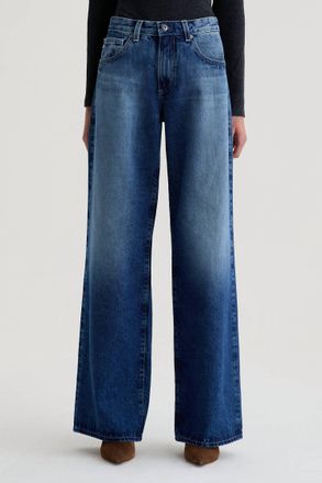 AG - Adriano Goldschmied Adria Low Rise Wide Leg Jeans In Ojai