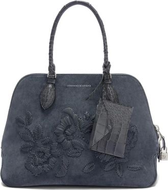 Ermanno Scervino Borsa tote Orsetta con ricamo - Grigio