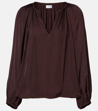 Velvet Lyla satin blouse