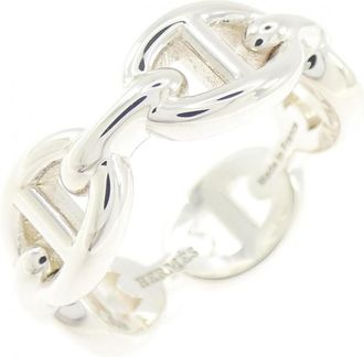 Herm&egrave;s Silver Silver 925 Band Ring (Pre-Owned)