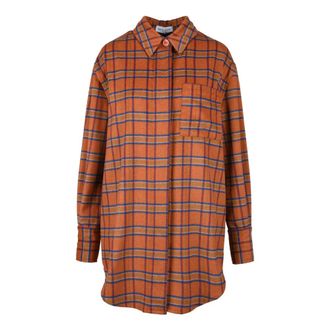 Weili Zheng Dames, Blouses & Shirts, Oranje, Maat: S Wol