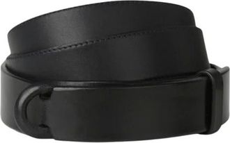 Orciani Accessoires, Heren, Blauw, ONE Size, Leer, Nobuckle Bull Belt