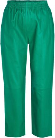 Pinko Pinko - Sweatpants - Dames - Broeken - Groen - Maat: 4XS Leer