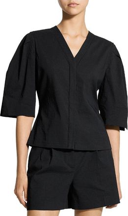 Theory Wool-Blend Blouse