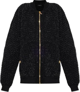 Balmain Tweed Cardigan - Dames - Blazers - Zwart - XS - Tweed - Jassen
