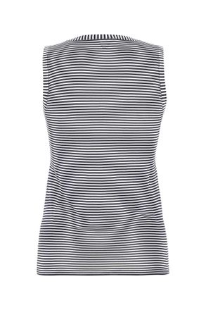 Bottega Veneta Womens Embroidered Viscose Tank Top 4096 Exterior: T-Shirt